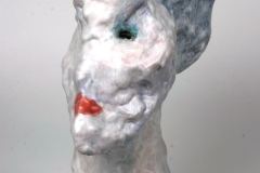 Head 8, Hibby II, 2003, glazed ceramic, 11.5 x 7.5 x 5"