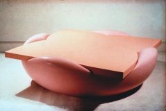 "Rose Bed", 73 x 73 x 17", 1964, Fiberglass, Paint