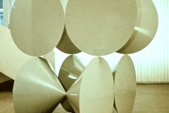 8 Cones (Grey), 1968 - 69, fiberglass, 86.5 x 86.5 x 86.5"