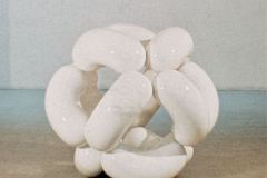 White Sphere, 1968, fiberglass, 54 x 54 x 54"