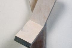 "Canal No. 15, 1982, Plywood, 18 x 9 1/2 x 9 ".