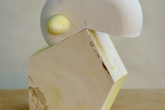 Rising (Anti-Virus), 7 1/2 x 4 x 5 3/4", Hydrocal, 2021.