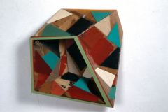 N.6 Wall, "Boxed Ear" 1989, 20 x 21 x 6 " Epoxy Resin, Glass Fiber, Paint over Cardnoard.