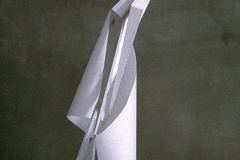 Composition, Balsa Wopd and Paper, 1959, 14 x 4 1/2 x 7 1/2".