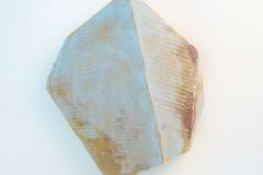 Sky (Blue), 12 3/4 x 11 x 3 1/2"' Cardboard, Resin, Pigment, 2023